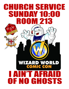 Wizard World Church Flyer